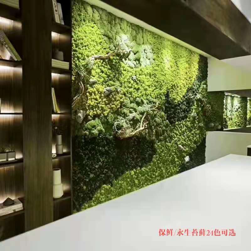 360广场仿真植物墙及仿真花艺